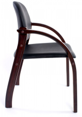 Стул офисный Джуно черный кожзаменитель