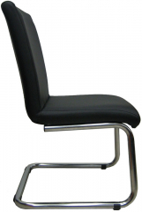 Стул офисный Евростиль 250 (стул сбербанк) кожзам черный